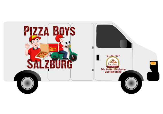 Frische Speisen heiß zugestellt bei Pizzaboys aus Salzburg